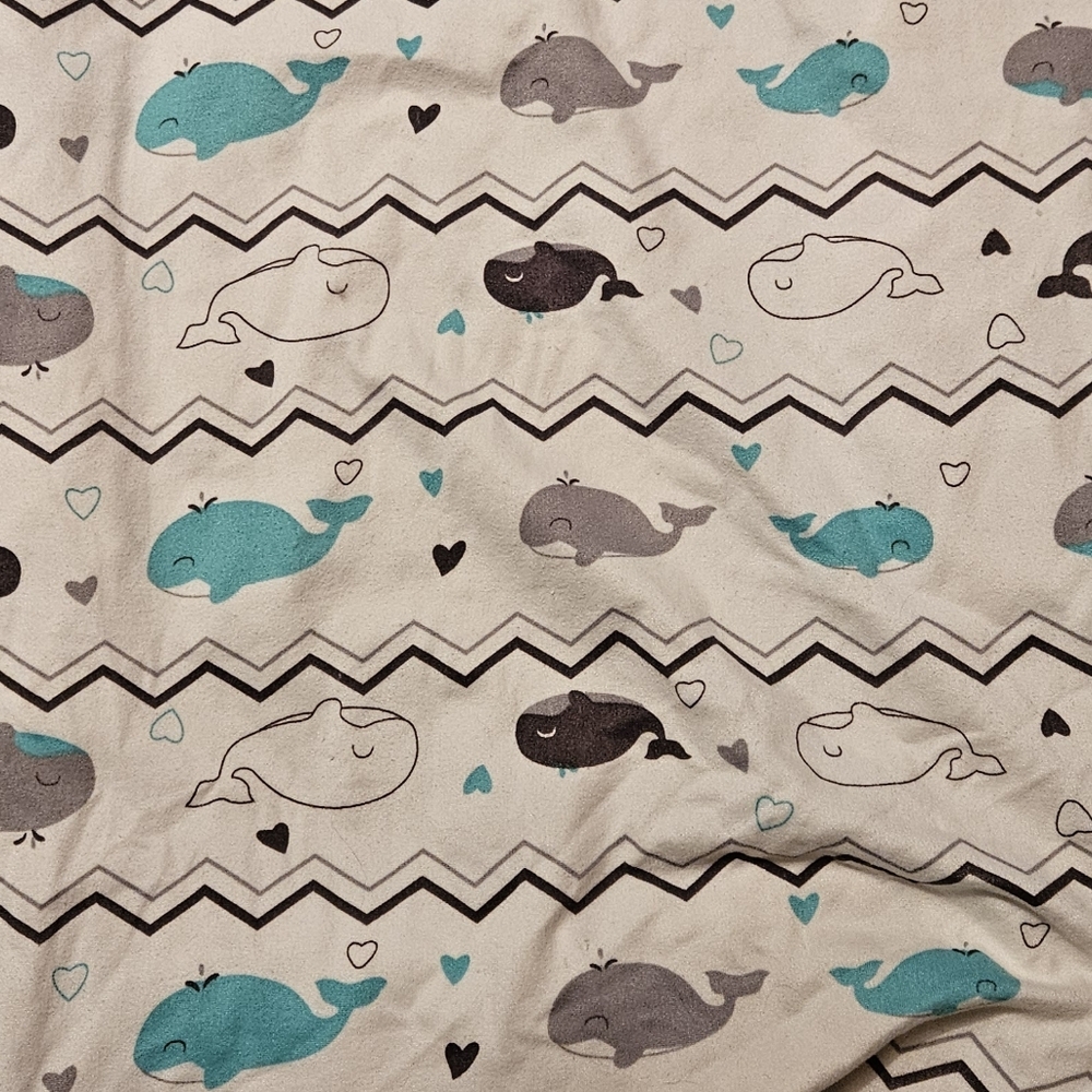 Whale Patterned Bassinet Sheet - Picture 3 of 3